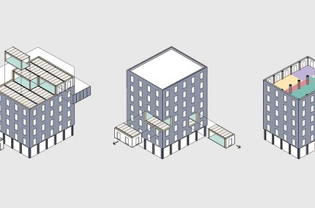 Los módulos pueden instalarse uno encima de otro o uno junto a otro, pueden cambiarse individualmente y ofrecen una planta flexible. Fuente de la imagen: IAT – TU Graz